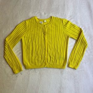 GAP Yellow Cardigan